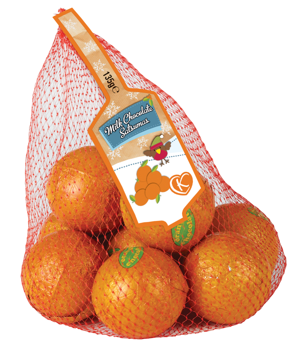 Case of 10 x 135g Net of Foiled Satsumas GoodiBox